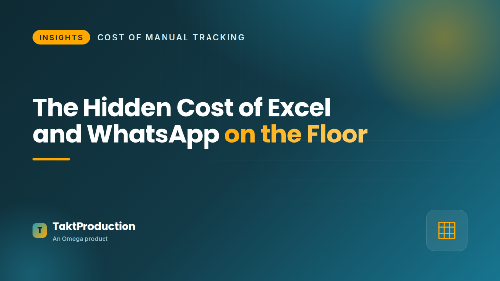 Hidden cost of running on excel and whatsapp