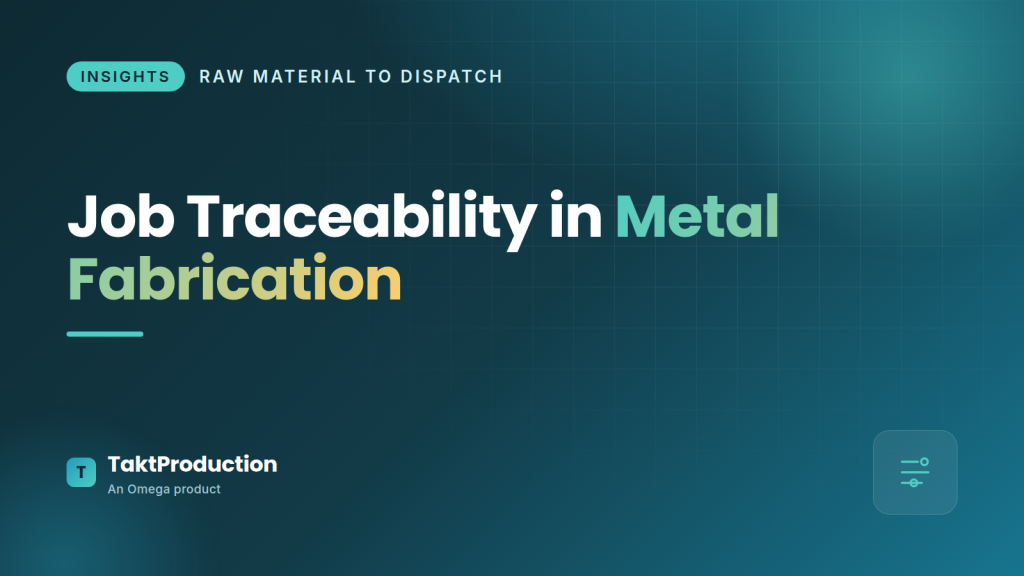 job traceability metal fabrication