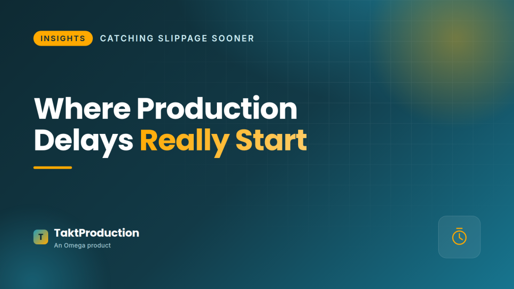 Where production delay really starts